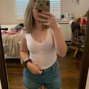 Brandy Melville light pink top